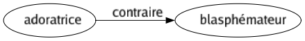 Contraire de Adoratrice : Blasphémateur 