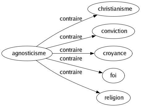 Contraire de Agnosticisme : Christianisme Conviction Croyance Foi Religion 