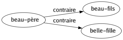Contraire de Beau-père : Beau-fils Belle-fille 