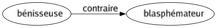 Contraire de Bénisseuse : Blasphémateur 