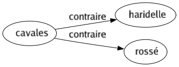 Contraire de Cavales : Haridelle Rossé 