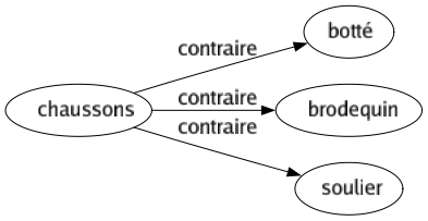 Contraire de Chaussons : Botté Brodequin Soulier 