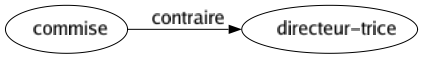 Contraire de Commise : Directeur-trice 