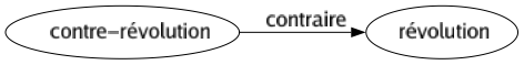 Contraire de Contre-révolution : Révolution 