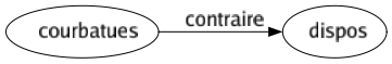 Contraire de Courbatues : Dispos 