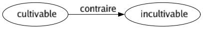 Contraire de Cultivable : Incultivable 