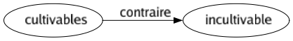 Contraire de Cultivables : Incultivable 