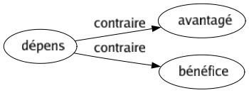 Contraire de Dépens : Avantagé Bénéfice 