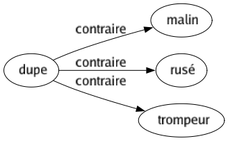 Contraire de Dupe : Malin Rusé Trompeur 