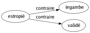 Contraire de Estropié : Ingambe Validé 