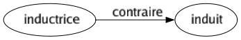 Contraire de Inductrice : Induit 