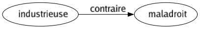 Contraire de Industrieuse : Maladroit 