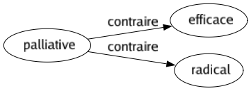 Contraire de Palliative : Efficace Radical 