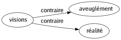 Contraire de Visions : Aveuglément Réalité 