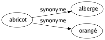 Synonyme de Abricot : Alberge Orangé 