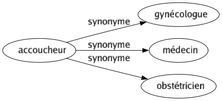Synonyme de Accoucheur : Gynécologue Médecin Obstétricien 