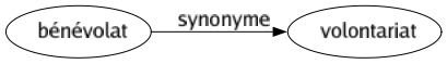Synonyme de Bénévolat : Volontariat 
