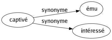 Synonyme de Captivé : Ému Intéressé 