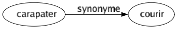 Synonyme de Carapater : Courir 