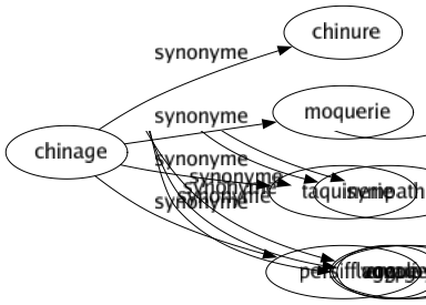 Synonyme de Chinage : Chinure Moquerie Taquinerie Persifflage 