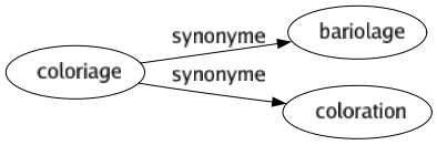 Synonyme de Coloriage : Bariolage Coloration 