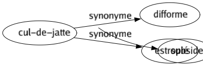 Synonyme de Cul-de-jatte : Difforme Estropié 