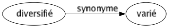 Synonyme de Diversifié : Varié 