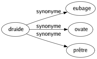 Synonyme de Druide : Eubage Ovate Prêtre 