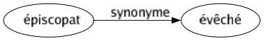 Synonyme de Épiscopat : Évêché 