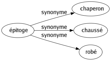 Synonyme de Épitoge : Chaperon Chaussé Robé 
