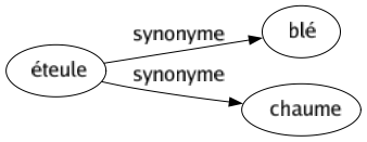 Synonyme de Éteule : Blé Chaume 