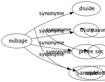 Synonyme de Eubage : Druide Ovate Prêtre Saronide 