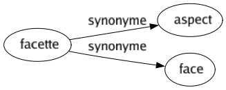 Synonyme de Facette : Aspect Face 