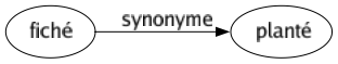 Synonyme de Fiché : Planté 