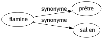 Synonyme de Flamine : Prêtre Salien 