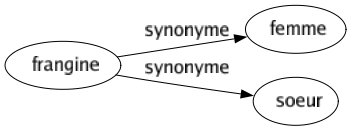 Synonyme de Frangine : Femme Soeur 