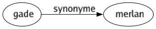 Synonyme de Gade : Merlan 