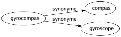 Synonyme de Gyrocompas : Compas Gyroscope 
