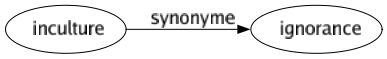 Synonyme de Inculture : Ignorance 