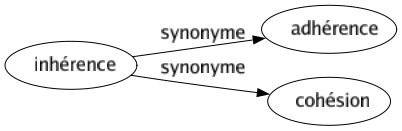 Synonyme de Inhérence : Adhérence Cohésion 