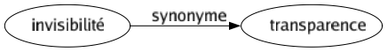 Synonyme de Invisibilité : Transparence 