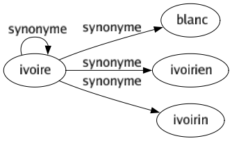 Synonyme de Ivoire : Blanc Ivoire Ivoirien Ivoirin 