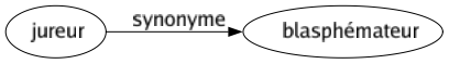 Synonyme de Jureur : Blasphémateur 