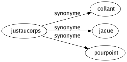 Synonyme de Justaucorps : Collant Jaque Pourpoint 