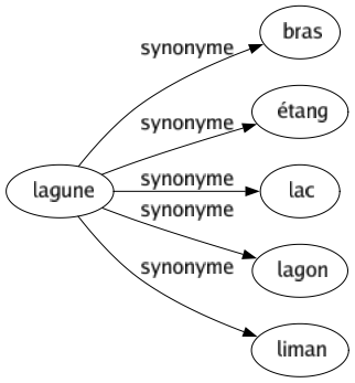 Synonyme de Lagune : Bras Étang Lac Lagon Liman 