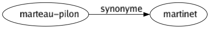 Synonyme de Marteau-pilon : Martinet 