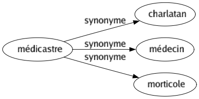 Synonyme de Médicastre : Charlatan Médecin Morticole 