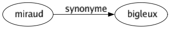 Synonyme de Miraud : Bigleux 