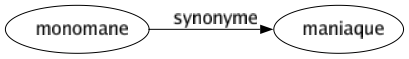 Synonyme de Monomane : Maniaque 