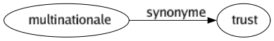 Synonyme de Multinationale : Trust 